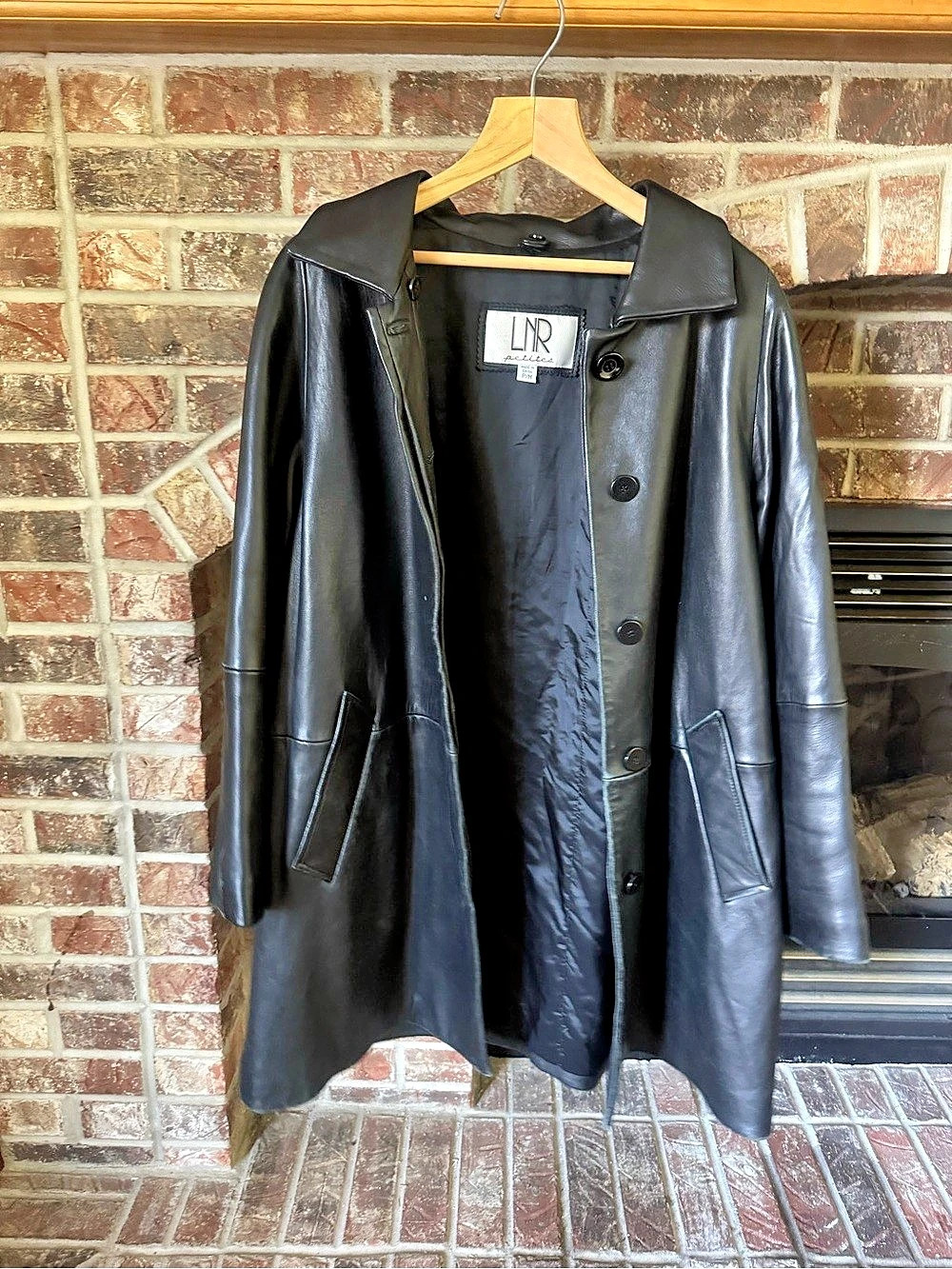 LNR petites leather coat Black Size PM